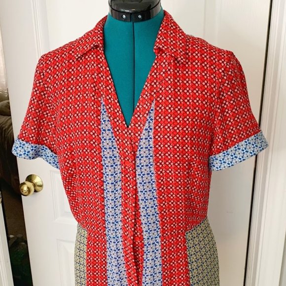 Alice & Olivia Abelia Paneled Floral Dress NWT - Picture 3 of 15